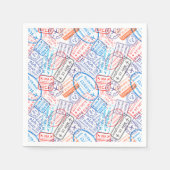 Serviette En Papier Icône Voyage (Devant)