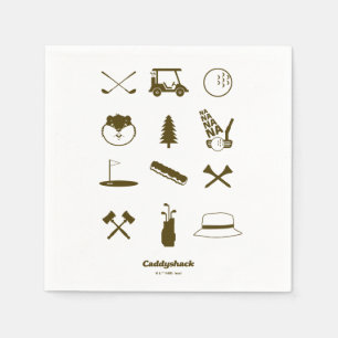 Serviette En Papier Icônes Caddyshack