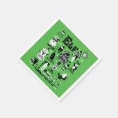 Serviette En Papier Icônes Elf et citations de films (Coin)