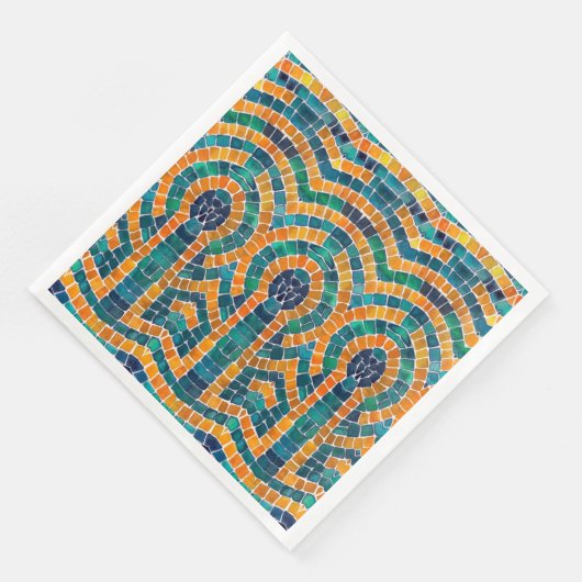 Serviette En Papier ICONS D'OR MOSAIC Dîner standard Papier serviettes (Coin)