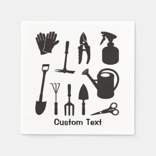 Serviette En Papier Icons Silhouettes