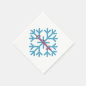 Serviette En Papier Icy Blue Snowflake Thunder_Cove (Coin)