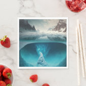 Serviette En Papier Icy Mountain View (En situation)