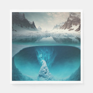 Serviette En Papier Icy Mountain View