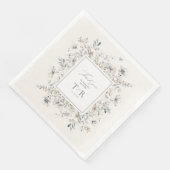 Serviette En Papier ID de Merci de frontière Fleur sauvage spécifié110 (Coin)
