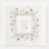 Serviette En Papier ID de Merci de frontière Fleur sauvage spécifié110 (Devant)