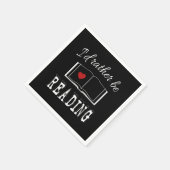 Serviette En Papier I'd rather be reading (Coin)