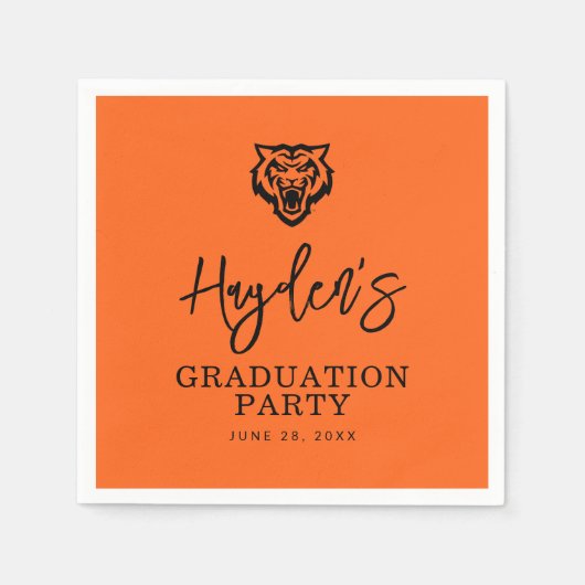 Serviette En Papier Idaho State University Bengals Spirit Design (Devant)