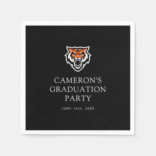 Serviette En Papier Idaho State University Bengals Spirit Design (Devant)