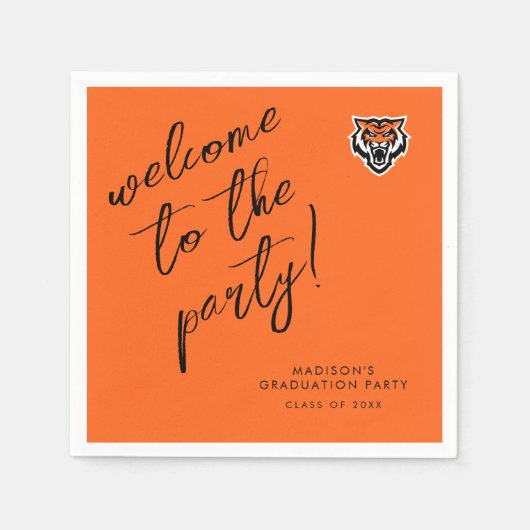 Serviette En Papier Idaho State University Bengals Spirit Design (Devant)