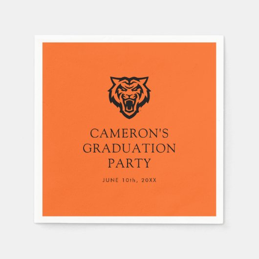 Serviette En Papier Idaho State University Bengals Spirit Design (Devant)