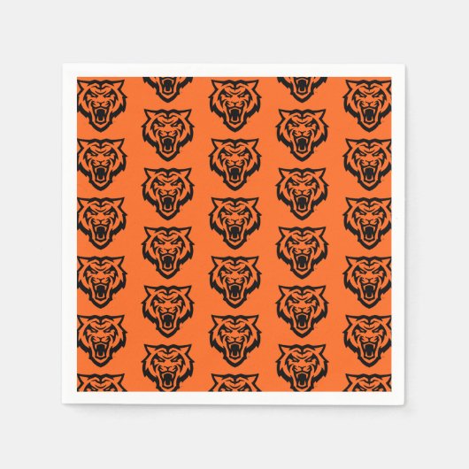 Serviette En Papier Idaho State University Bengals Spirit Design (Devant)