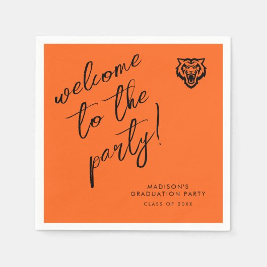Serviette En Papier Idaho State University Bengals Spirit Design (Devant)