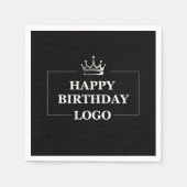 Serviette En Papier Idée cadeau, Modèle personnalisé anniversaire (Devant)