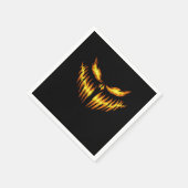 Serviette En Papier Idée Cadeau Visage Citrouille Effrayant Halloween (Coin)