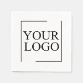 Serviette En Papier Idée personnalisée du Mariage Ajouter un logo (Devant)