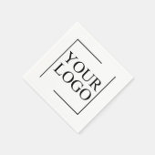 Serviette En Papier Idée personnalisée du Mariage Ajouter un logo (Coin)