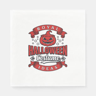 Serviette En Papier Idées de costumes d'Halloween vintage Vector Desig