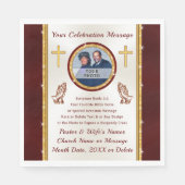 Serviette En Papier Idées De Fête De L'Église, Personnalisé, Papier Re (Devant)