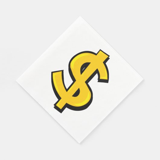 Serviette En Papier Iellow dollar (Coin)