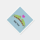 Serviette En Papier Iguana Love (Coin)