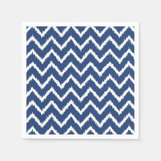 Serviette En Papier Ikat Chevron (Devant)
