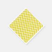 Serviette En Papier Ikat Chevrons - moutarde jaune et blanc (Coin)