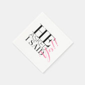 Serviette En Papier "Il A Demandé, J'Ai Dit Oui" (Coin)