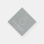 Serviette En Papier Il a mis une bague sur la partie d'engagement info (Coin)