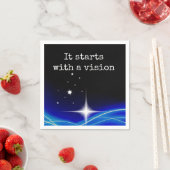 Serviette En Papier Il Commence Par Une Vision (En situation)