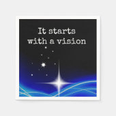 Serviette En Papier Il Commence Par Une Vision (Devant)