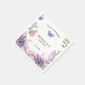 Serviette En Papier Il donne sa Fête des mariées aux papillons Élégant (Coin)