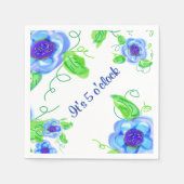 Serviette En Papier Il est 5 heures (Devant)