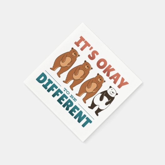 Serviette En Papier Il est bon d'être différent Invitation (Coin)