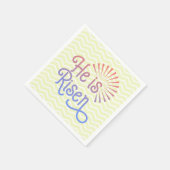 Serviette En Papier Il est ressuscité Christian Easter Retro (Coin)