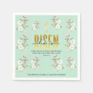 Serviette En Papier Il Est Ressuscité Citation Religieuse Chrétienne M