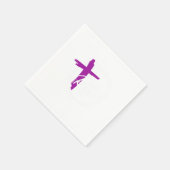 Serviette En Papier Il Est Ressuscité Nativité Jésus Christus Cross Fa (Coin)