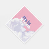 Serviette En Papier Il est ressuscité Nuages Pâques serviettes (Coin)