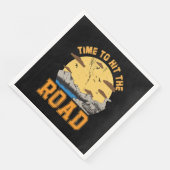 Serviette En Papier Il Est Temps De Frapper La Route (Coin)