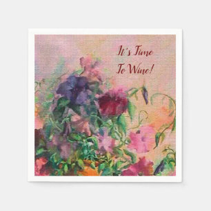 Serviette En Papier Il est temps de vin des serviettes