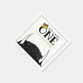 Serviette En Papier Il est un Wild One - 1er Anniversaire Gold Crown (Coin)
