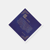 Serviette En Papier Il était une fois fée conte violet Mariage or (Coin)