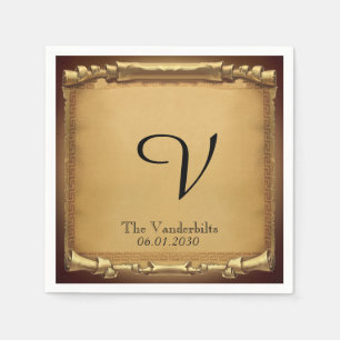 Serviette En Papier Il était une fois Mariage Napkin