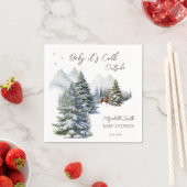 Serviette En Papier Il fait froid à l'extérieur de Winter Wonderland (En situation)