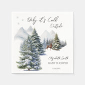 Serviette En Papier Il fait froid à l'extérieur de Winter Wonderland (Devant)