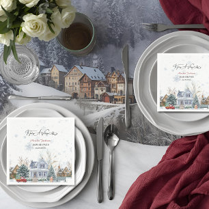 Serviette En Papier Il faut une invitation Baby shower Village