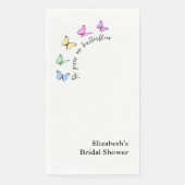 Serviette En Papier Il Me Donne Des Papillons Mariage (Devant)