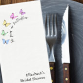 Serviette En Papier Il Me Donne Fête des mariées Aux Papillons