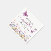 Serviette En Papier Il Me Donne La Fête des mariées Fleur sauvage Des (Coin)