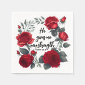 Serviette En Papier Il Me Donne Une Nouvelle Force (Devant)